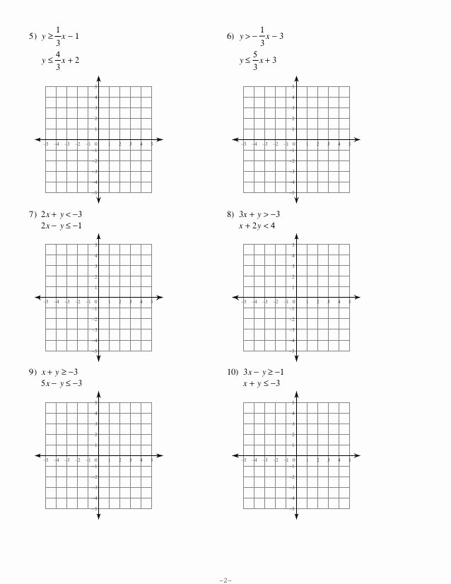 50 Solving Linear Inequalities Worksheet