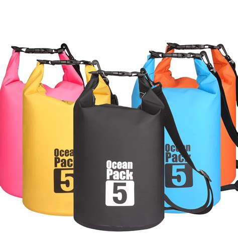 5L Water Resistant Dry Bag Waterproof Sack Storage Pack Outdoor Kayaking Canoeing River Trekking