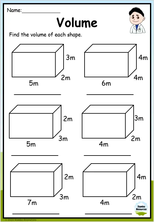 5 Ways to Master Volume: 5th Grade Worksheets with Answers