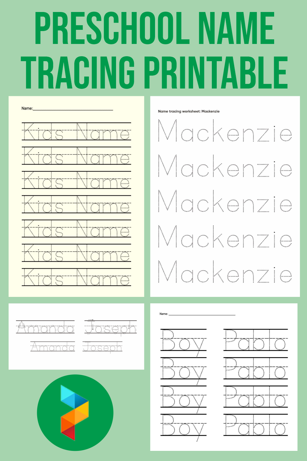 6 Best Images Of Preschool Name Tracing Printable Free Printable Name