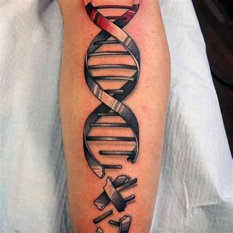 60 Dna Tattoo Designs For Men Self Replicating Genetic Ink