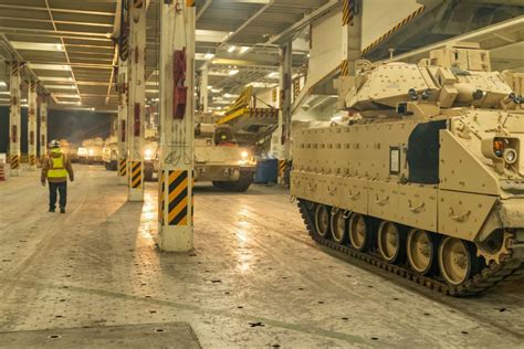 60 M2 Bradley Infantry Fighting Vehicles Have Already Been Loaded Onto