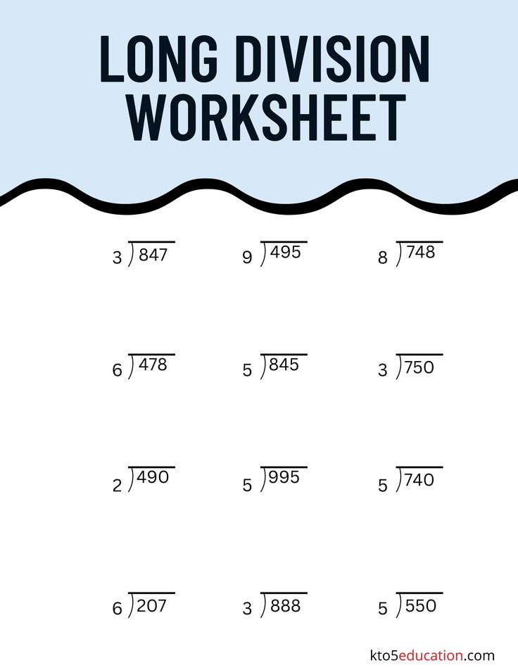 Free 6th Grade Long Division Worksheets: Master Division Now