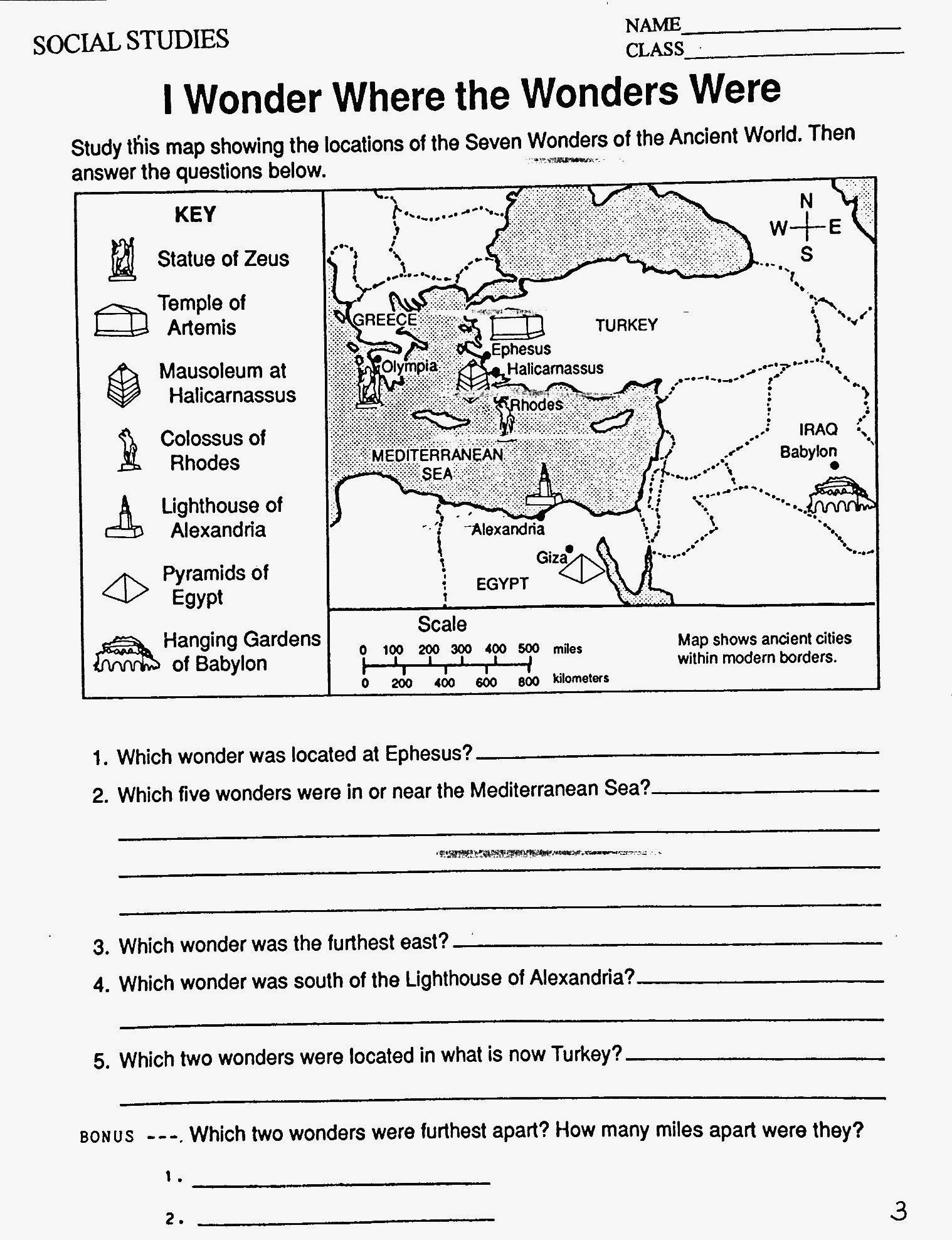 6Th Grade Social Studies Worksheets With Answer Key Kidsworksheetfun