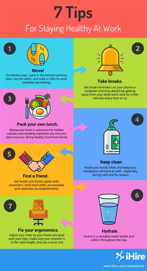 7 Tips Staying Healthy At Work 46 Health Infographics That You Wish You Knew Years Ago