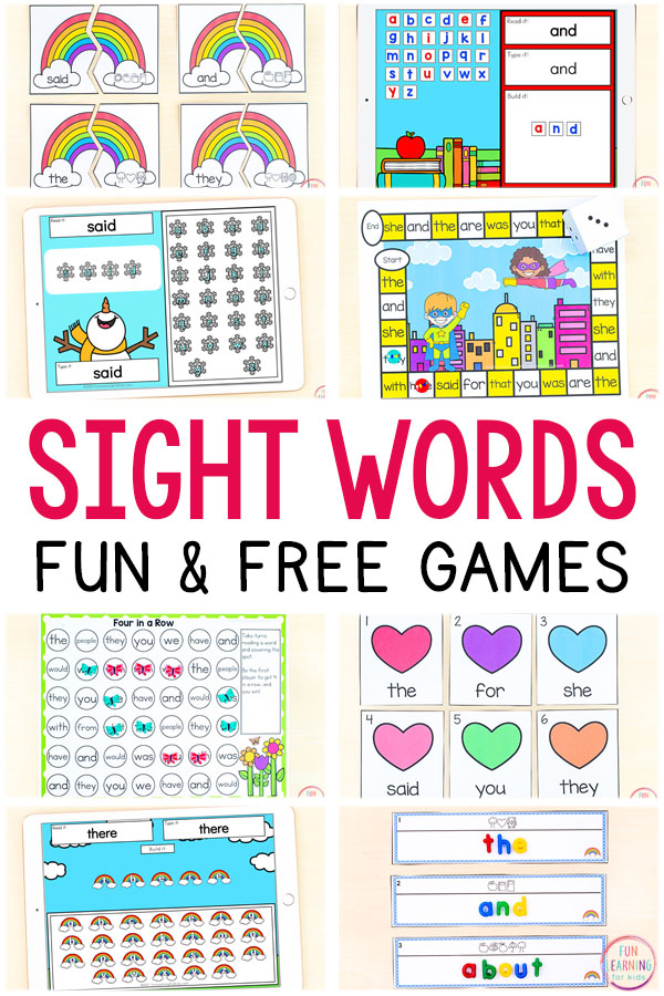 75 Free Sight Word Activities