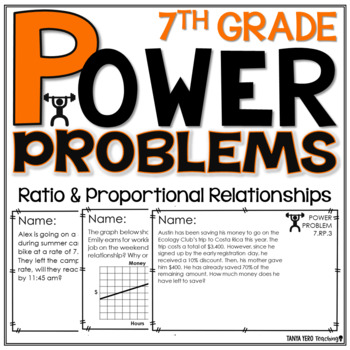 7Th Grade Math Word Problems Ratio And Proportions Math Review Test Prep