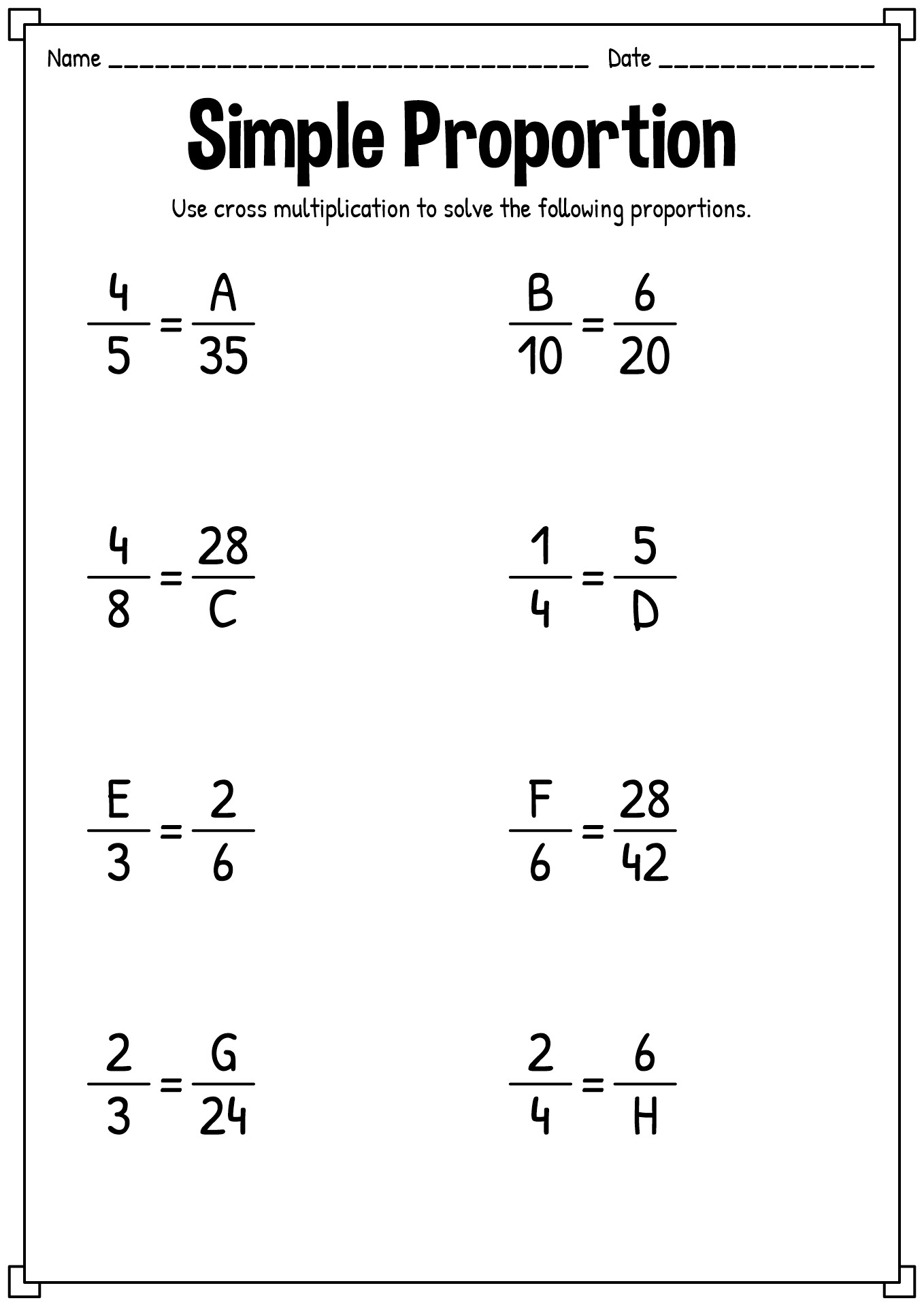 7th Grade Proportions: 5 Fun Practice Problems