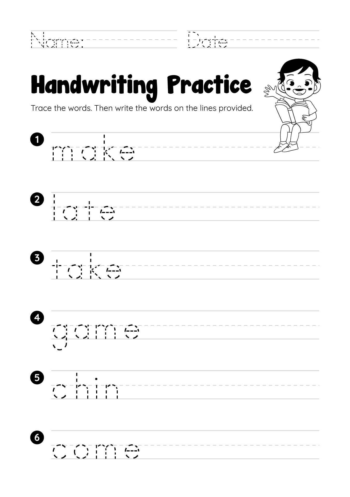 8 Best Images Of 1St Grade Handwriting Printables 1St Grade Writing