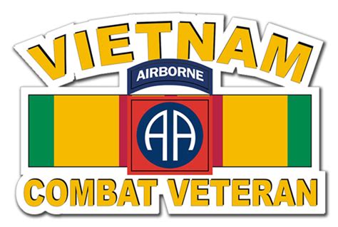 82Nd Airborne Division Vietnam Combat Veteran Decal