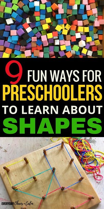 9 Engaging Shape Activities For Preschoolers Toddlers To Explore