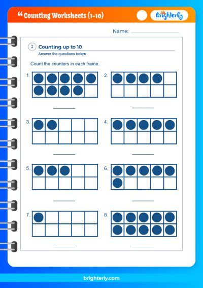 A Basic Guide To Using Counting Worksheets 1 10 Pdfs Brighterly Com