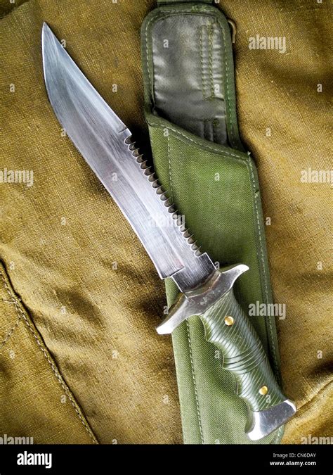 A Combat Military Knife Used As A Weapon In Close Combat Stock Photo Alamy