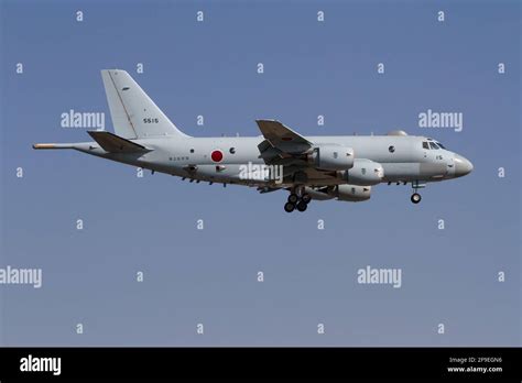 A Kawasaki P1 Maritime Patrol Aircraft Flying With The Japanese Maritime Self Defence Force