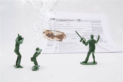 A War On Taxes With Army Men Editorial Image Image Of Fight April 37120290