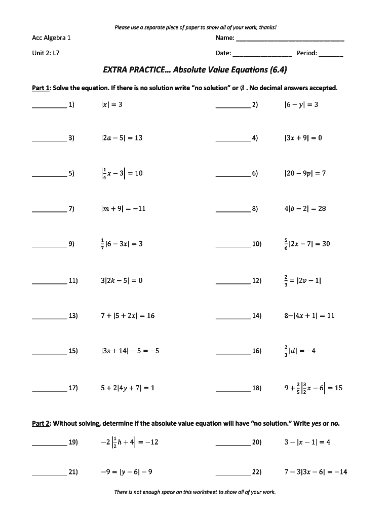 Absolute Value Inequalities Complete With Ease Airslate Signnow