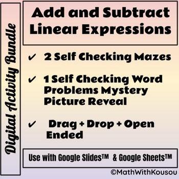 Add And Subtract Linear Expressions William Hopper Amp 39 S Addition Worksheets