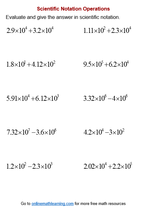 5 Ways to Add and Subtract Scientific Notation Easily