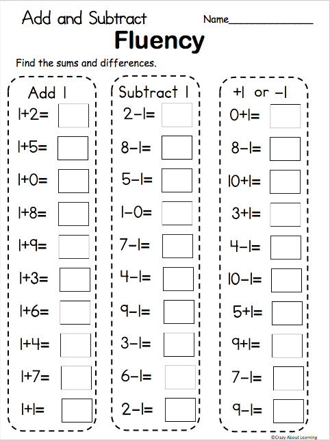 5 Fun Ways to Master Add and Subtract Worksheets