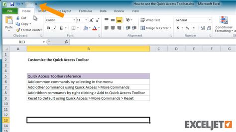 Add Form Command To Quick Access Toolbar How To Excel