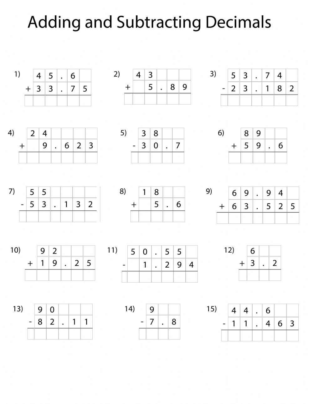 5 Fun Ways to Teach Decimal Addition with Grids