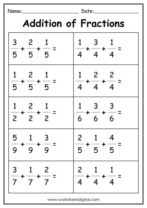 5 Easy Ways to Add Fractions