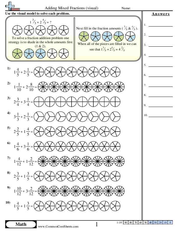 5 Ways to Add Mixed Numbers With Unlike Denominators