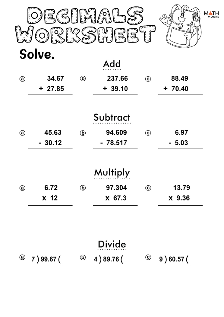 7 Essential Tips for Decimal Math Worksheets