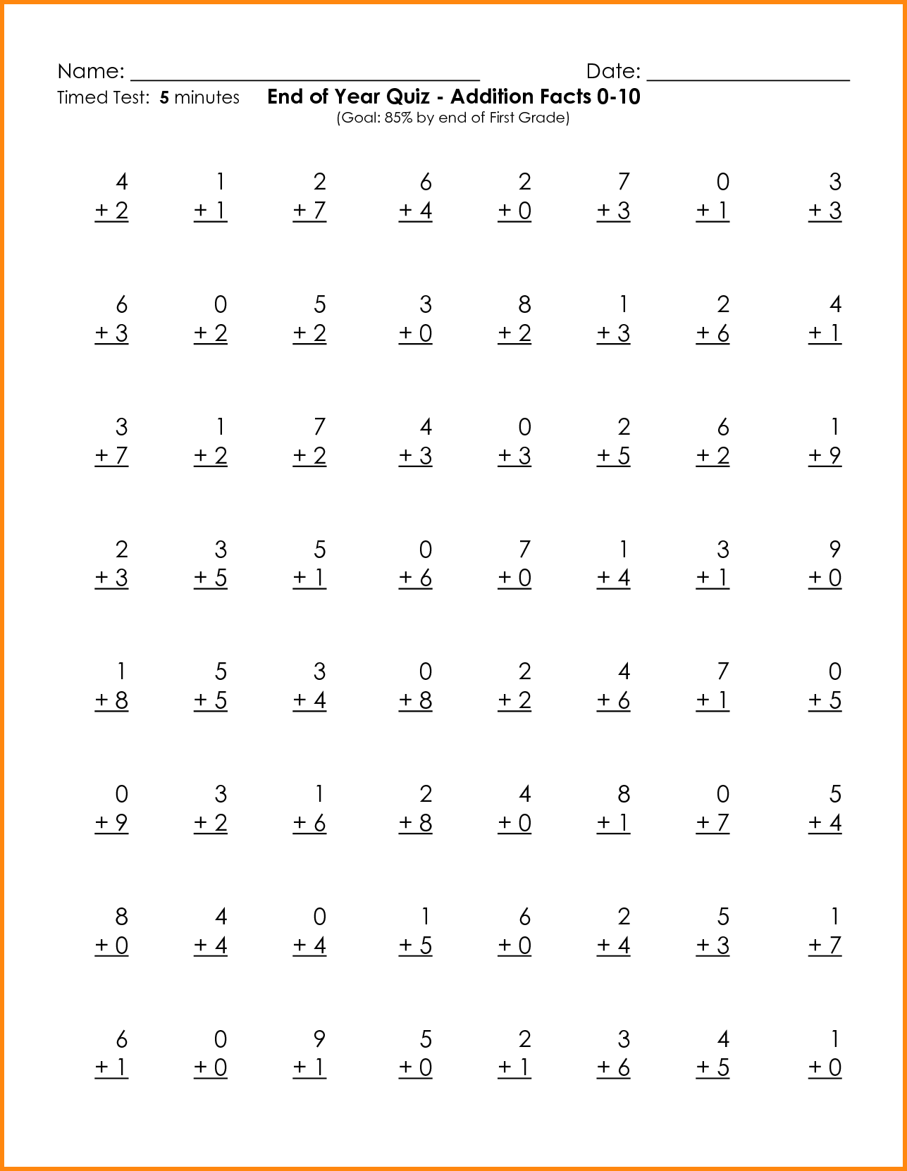 Addition Practice Worksheets Grade 4