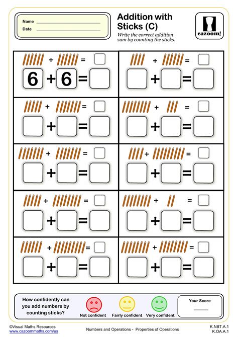 Addition Worksheets Kindergarten Free Downloads Math Champions