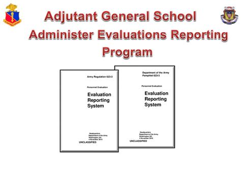 Adjutant General School Administer Evaluations Reporting Program Ppt Download