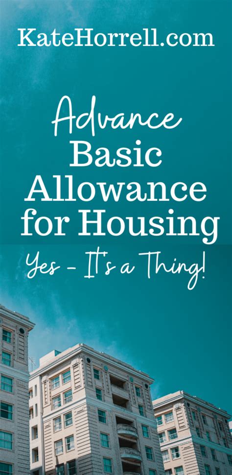 Advance Basic Allowance For Housing Bah Yes It S A Thing Katehorrell