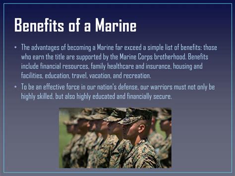 Benefits of Being a Marine