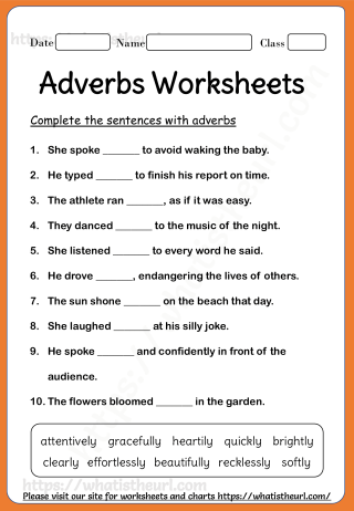 Adverb Adventure Printable 2Nd Grade English Worksheets Educacion