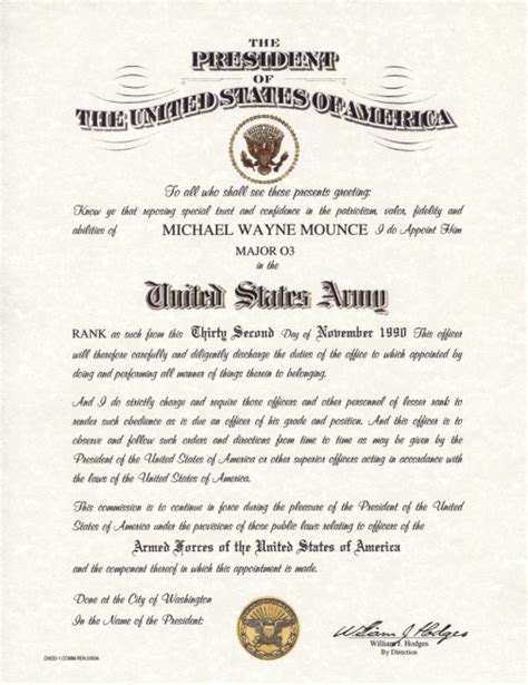 Af Officer S Commissioning Certificate Form Dd 1