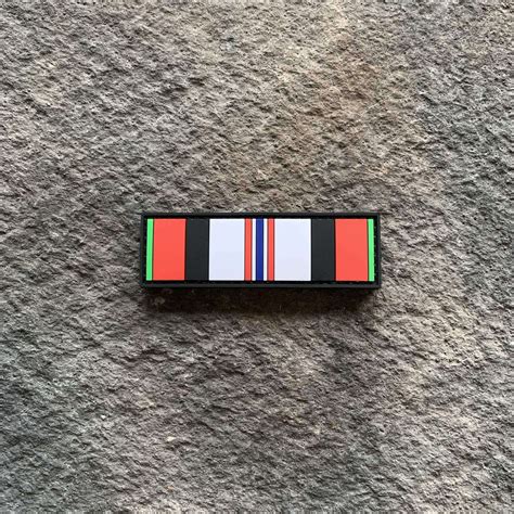 Afghanistan Campaign Ribbon Pvc Patch Patchops