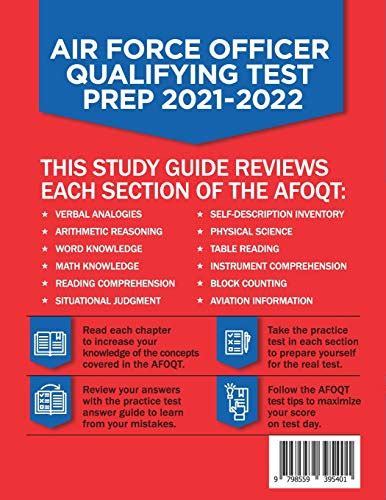 Afoqt Study Guide Air Force Officer Qualifying Test Prep Book 2024 2025 Plus Ebay