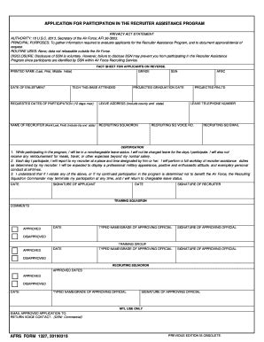 Afrs 1327 Fill Online Printable Fillable Blank Pdffiller