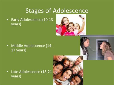 Ages Stages Of Adolescent Development