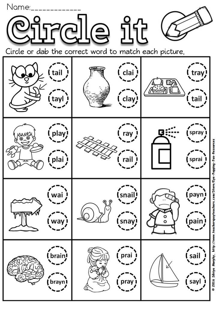 Ai And Ay Worksheets Fun With Phonics Artofit