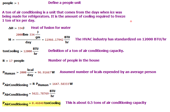 Air Conditioning Load Of A Group Of People Math Encounters Blog