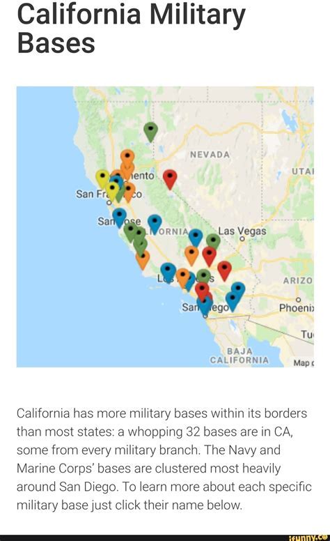 Air Force Bases In California Map