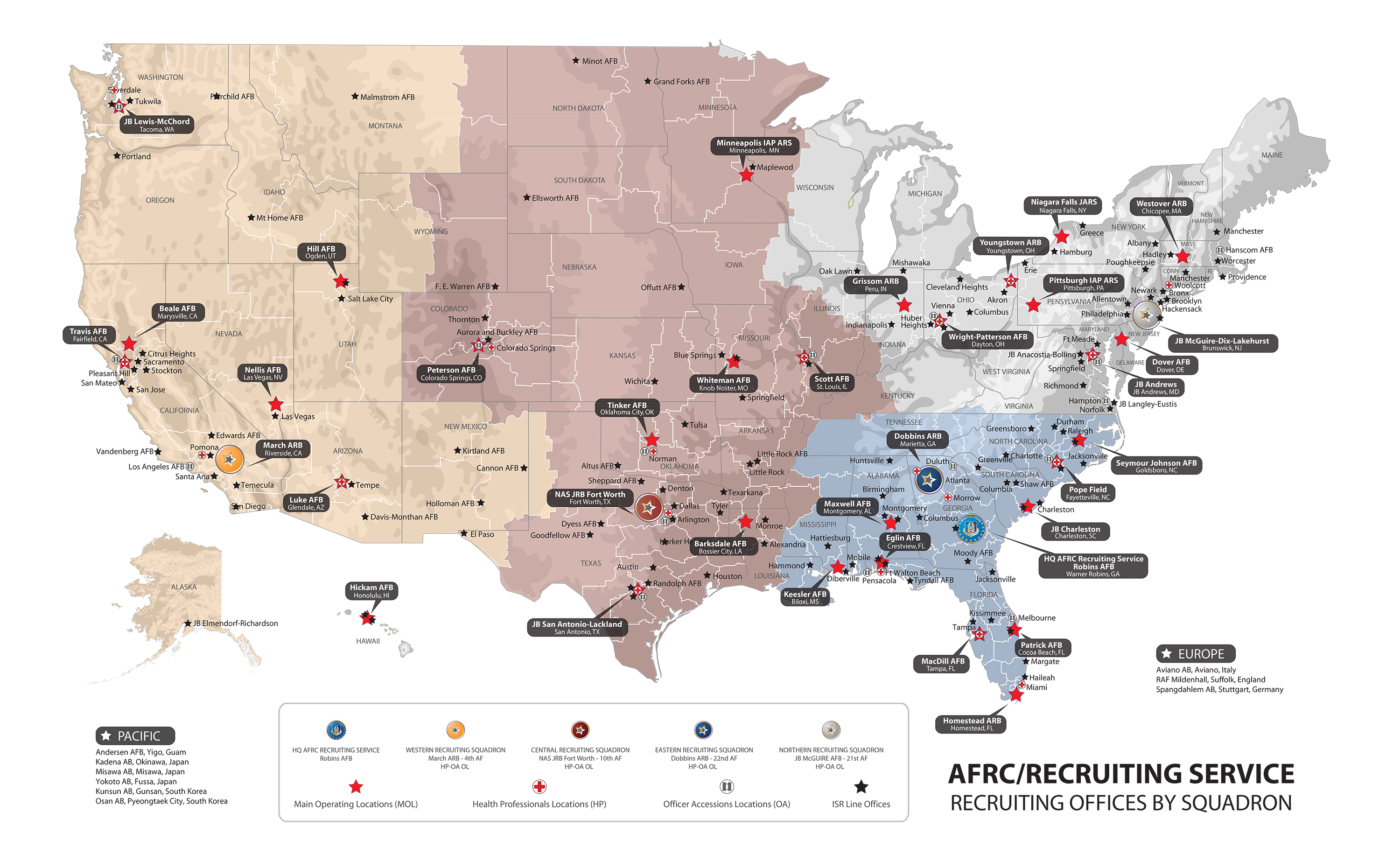 Air Force Deployment Locations