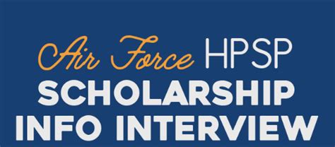 Air Force Health Professions Scholarship Program Info Session Tufts Dental Central