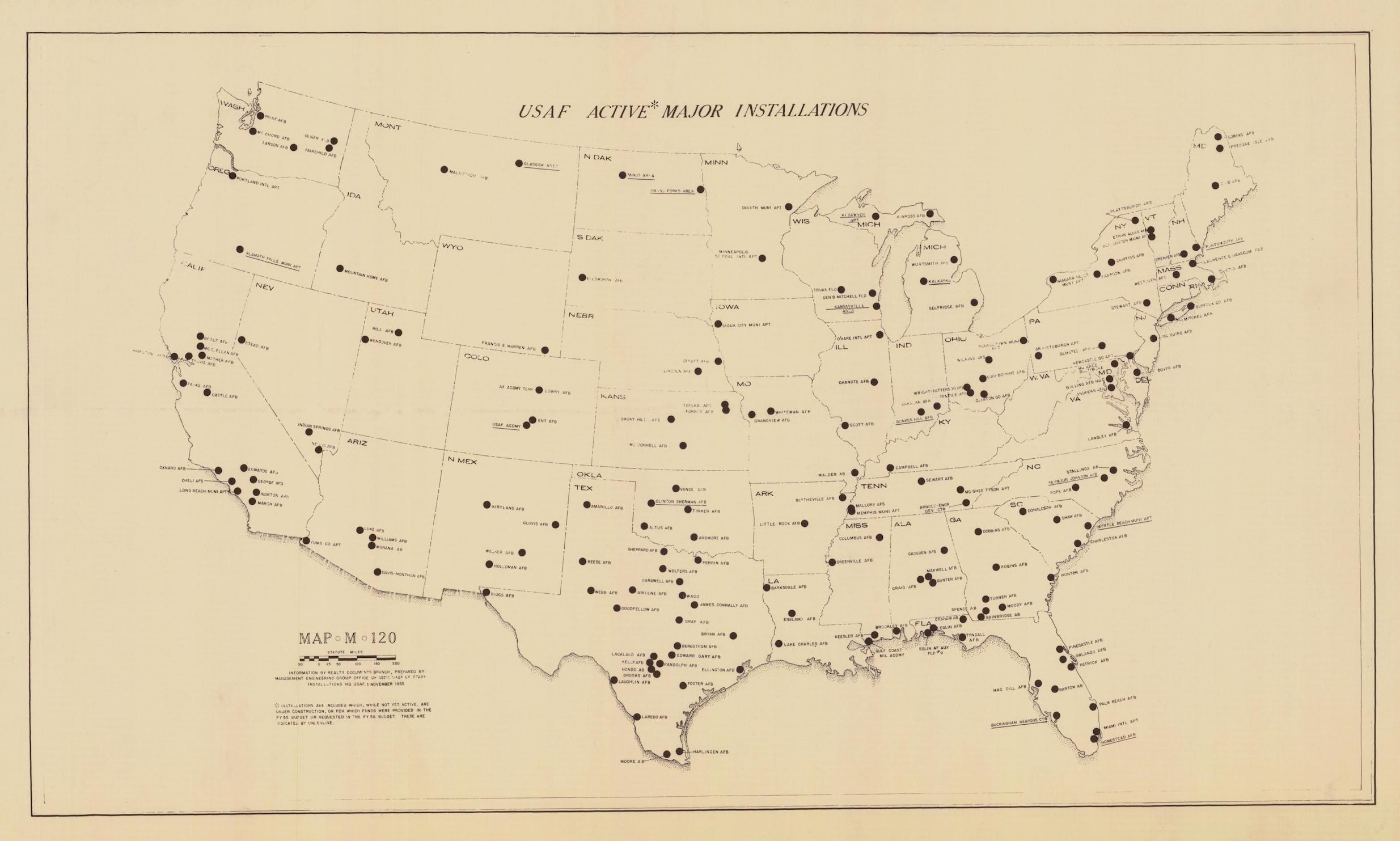 Air Force Majcoms Map