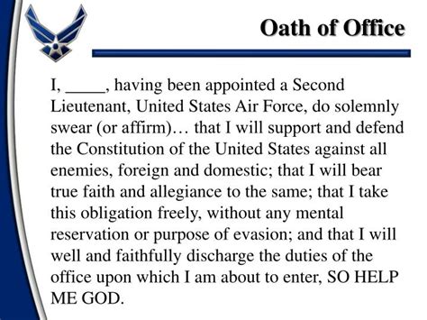 5 Ways to Uphold the Air Force Officer Oath