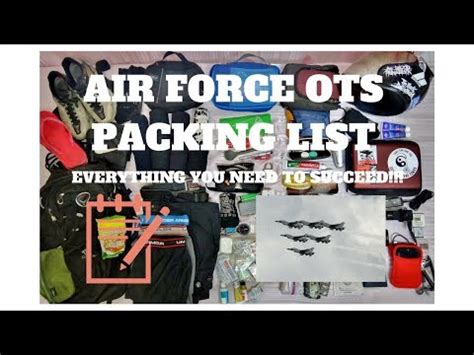 Air Force Ots Packing List Youtube