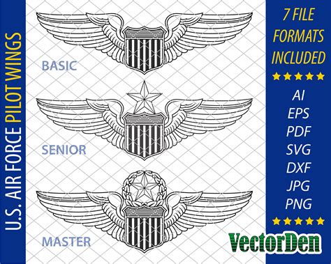 Air Force Pilot Wings Clip Art