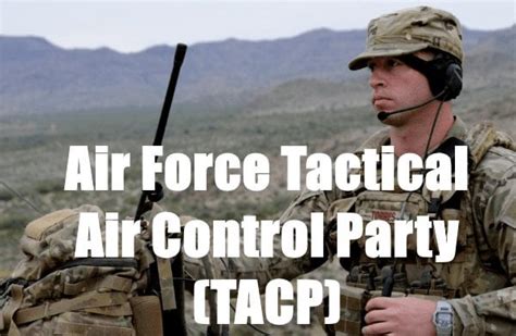 Air Force Tactical Air Control Party Tacp 2019 Career Details