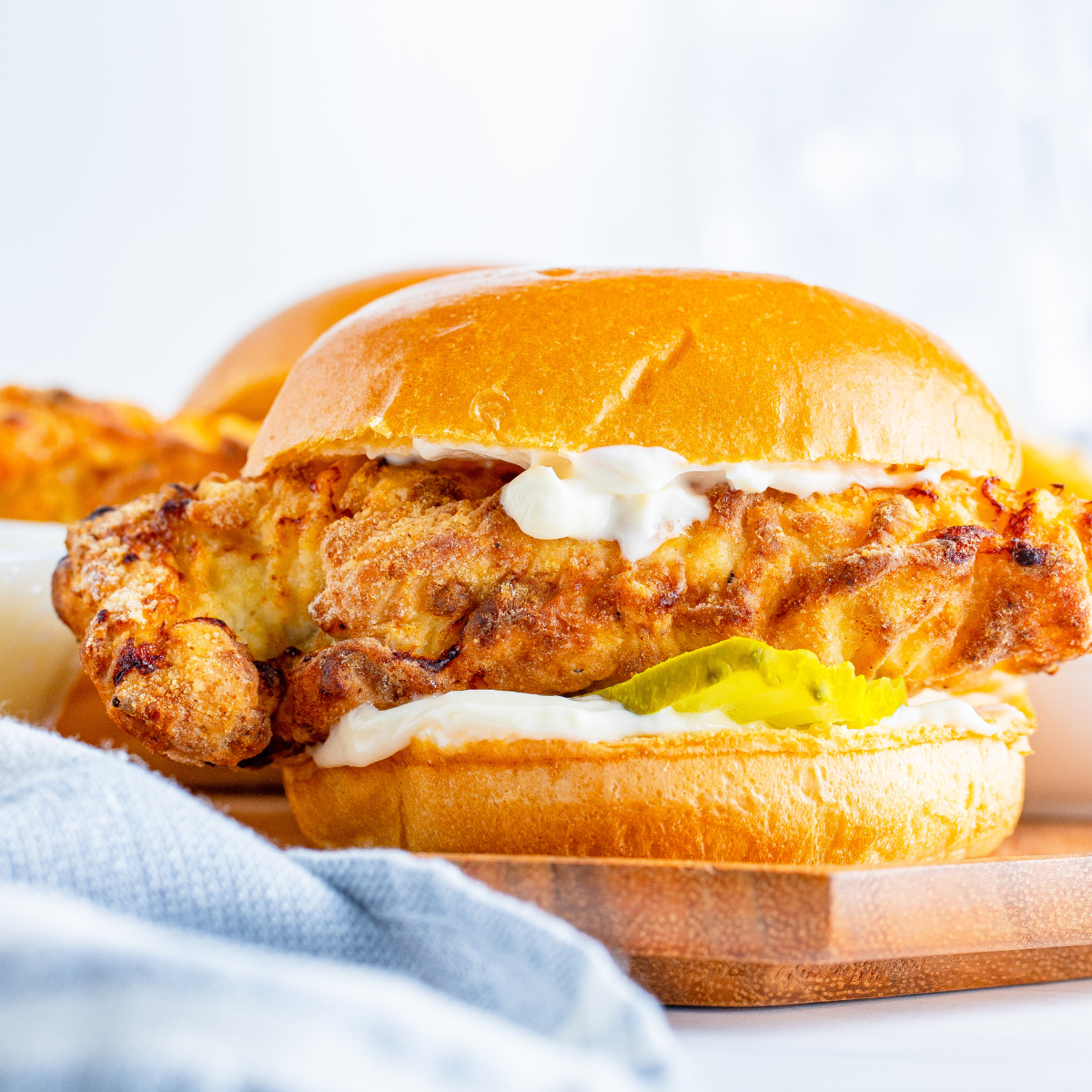 Air Fryer Popeyes Chicken Sandwich Copycat Fork To Spoon